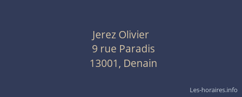 Jerez Olivier