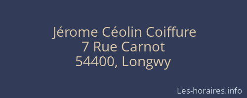 Jérome Céolin Coiffure