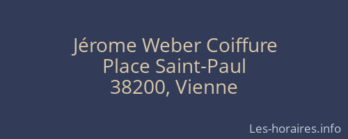 Jérome Weber Coiffure