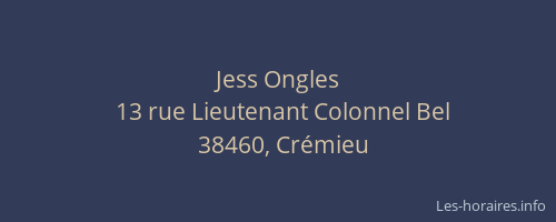 Jess Ongles