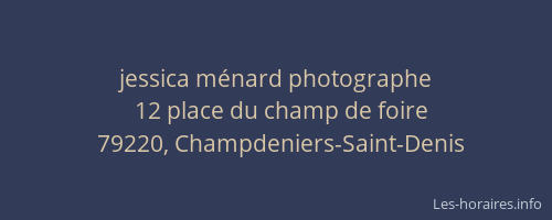 jessica m&eacute;nard photographe