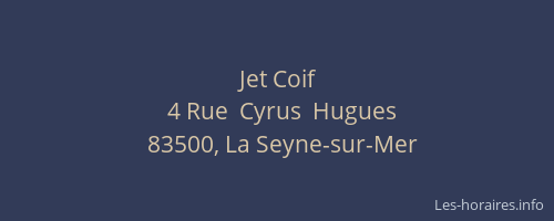 Jet Coif