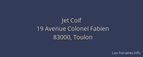 Jet Coif