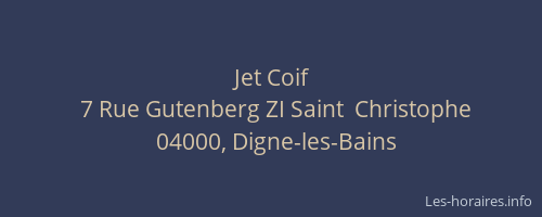 Jet Coif