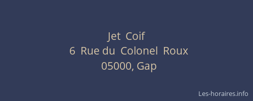 Jet  Coif