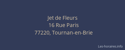 Jet de Fleurs