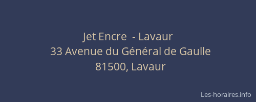 Jet Encre  - Lavaur