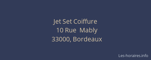 Jet Set Coiffure