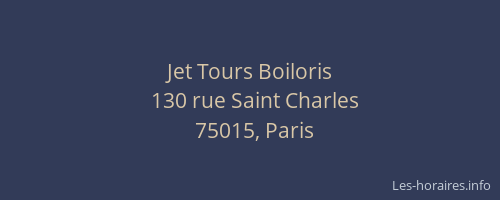 Jet Tours Boiloris