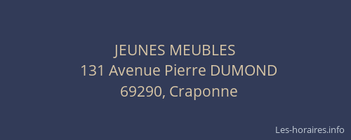 JEUNES MEUBLES