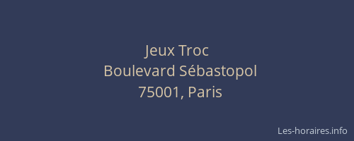 Jeux Troc