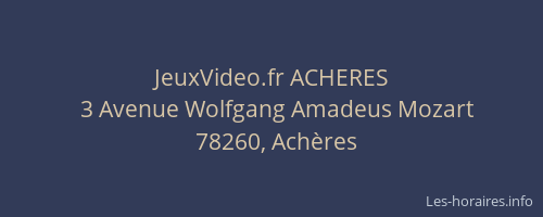 JeuxVideo.fr ACHERES