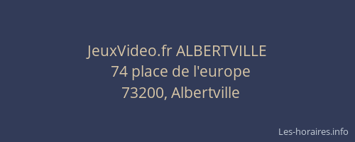 JeuxVideo.fr ALBERTVILLE