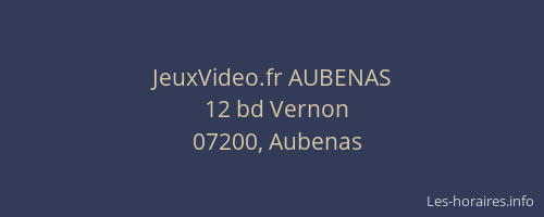 JeuxVideo.fr AUBENAS