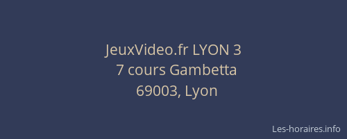JeuxVideo.fr LYON 3