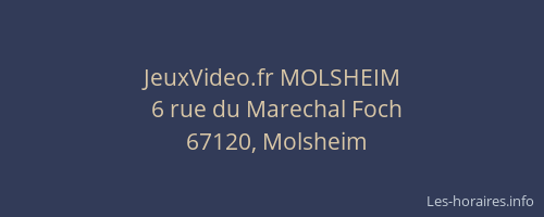 JeuxVideo.fr MOLSHEIM