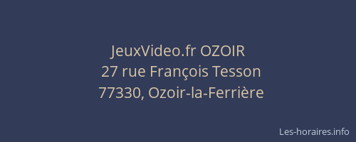 JeuxVideo.fr OZOIR