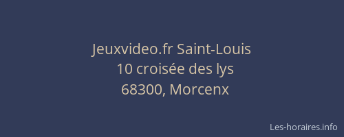 Jeuxvideo.fr Saint-Louis