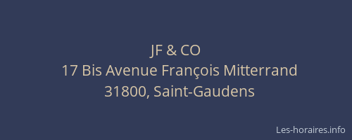 JF & CO