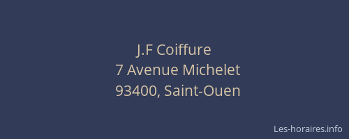 J.F Coiffure