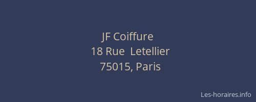 JF Coiffure
