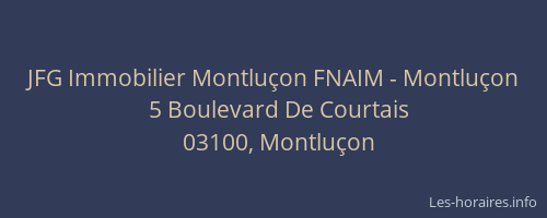 JFG Immobilier Montluçon FNAIM - Montluçon