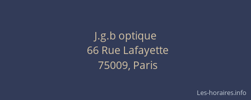 J.g.b optique