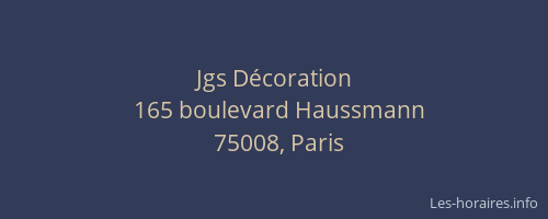 Jgs Décoration
