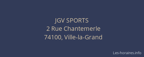 JGV SPORTS