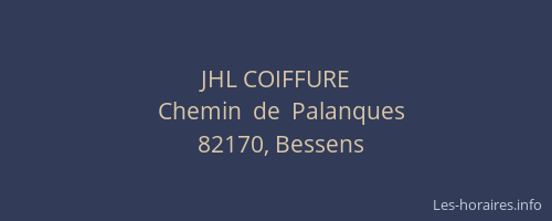 JHL COIFFURE