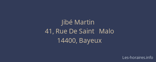 Jib&eacute; Martin