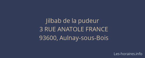Jilbab de la pudeur