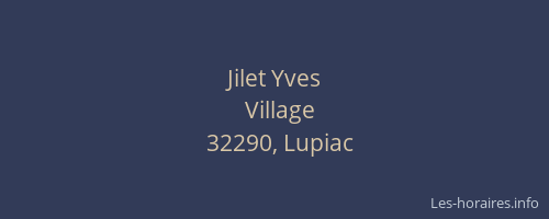 Jilet Yves