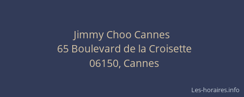 Jimmy Choo Cannes