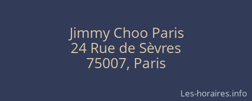 Jimmy Choo Paris