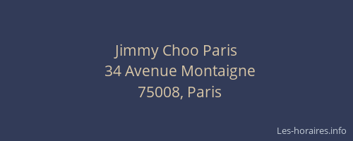 Jimmy Choo Paris