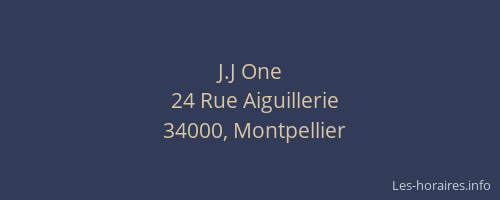 J.J One