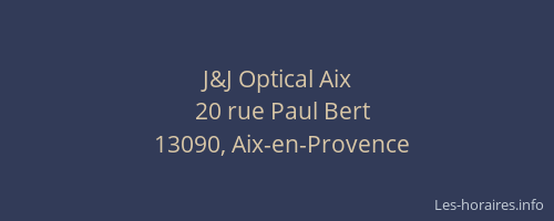 J&J Optical Aix