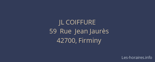 JL COIFFURE
