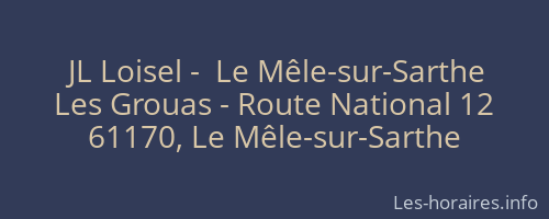 JL Loisel -  Le Mêle-sur-Sarthe