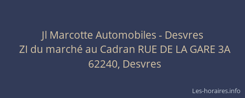 Jl Marcotte Automobiles - Desvres