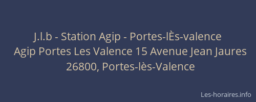 J.l.b - Station Agip - Portes-l&Egrave;s-valence