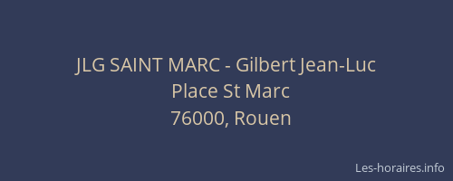 JLG SAINT MARC - Gilbert Jean-Luc