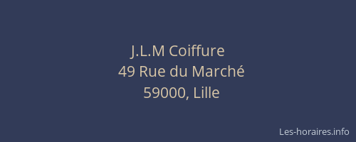 J.L.M Coiffure