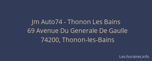 Jm Auto74 - Thonon Les Bains