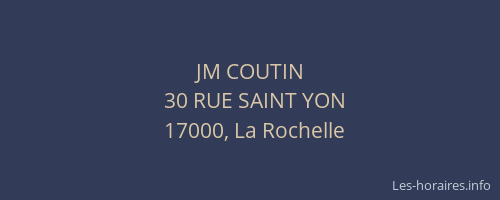 JM COUTIN