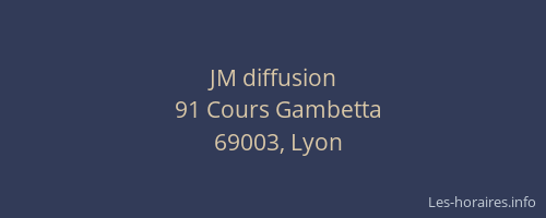 JM diffusion