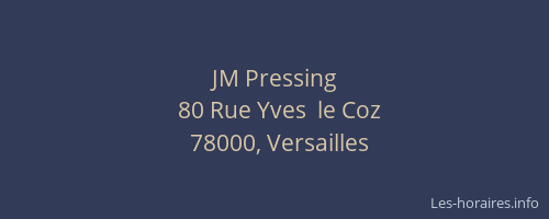 JM Pressing