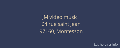 JM vid&eacute;o music
