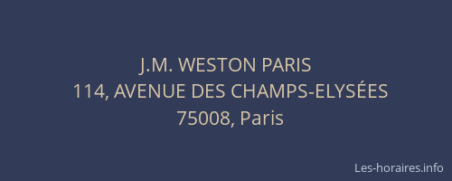 J.M. WESTON PARIS